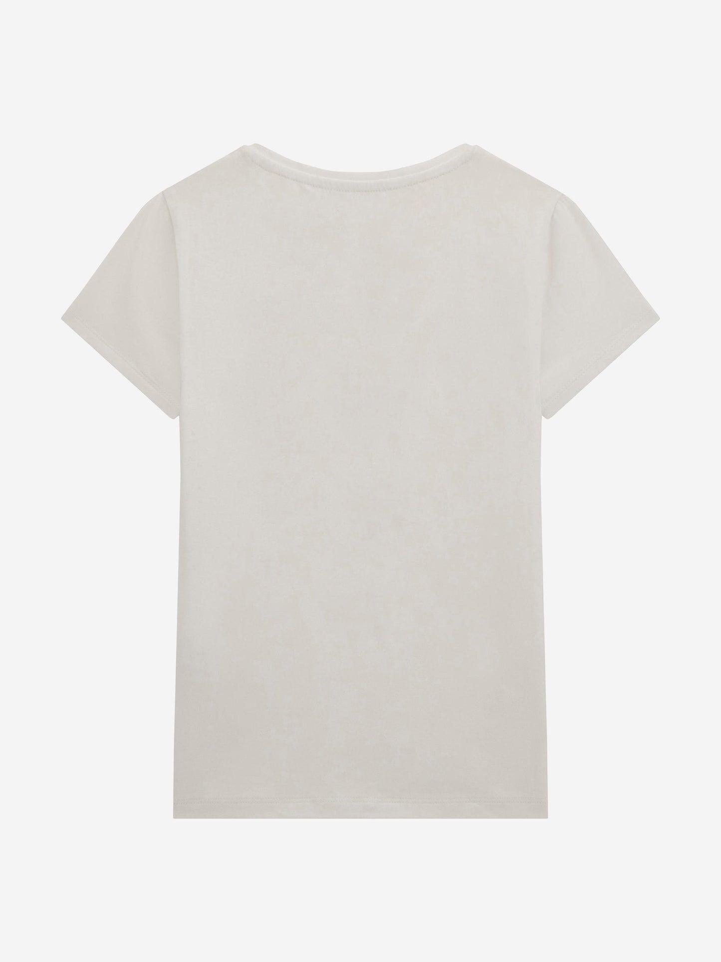Girls Floral Logo T-Shirt in White