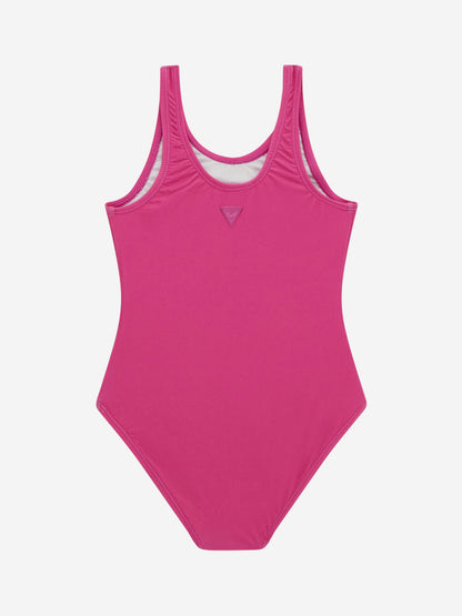 Girls Logo Swimsuit in Pink