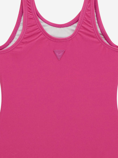 Girls Logo Swimsuit in Pink