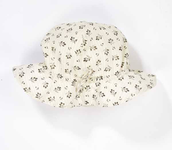 Girls White Printing Hat