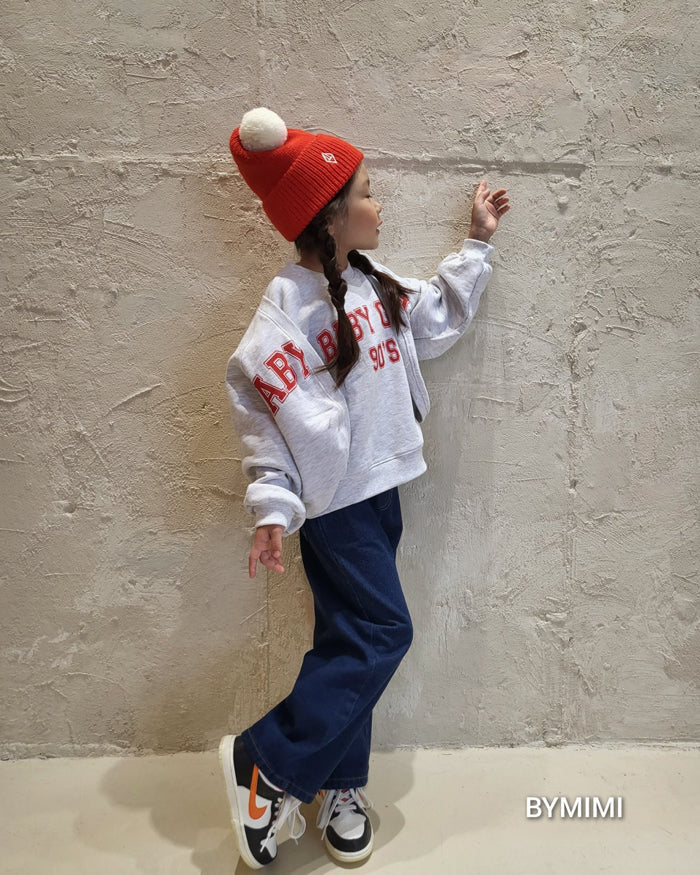 女童浅灰色Logo棉背心