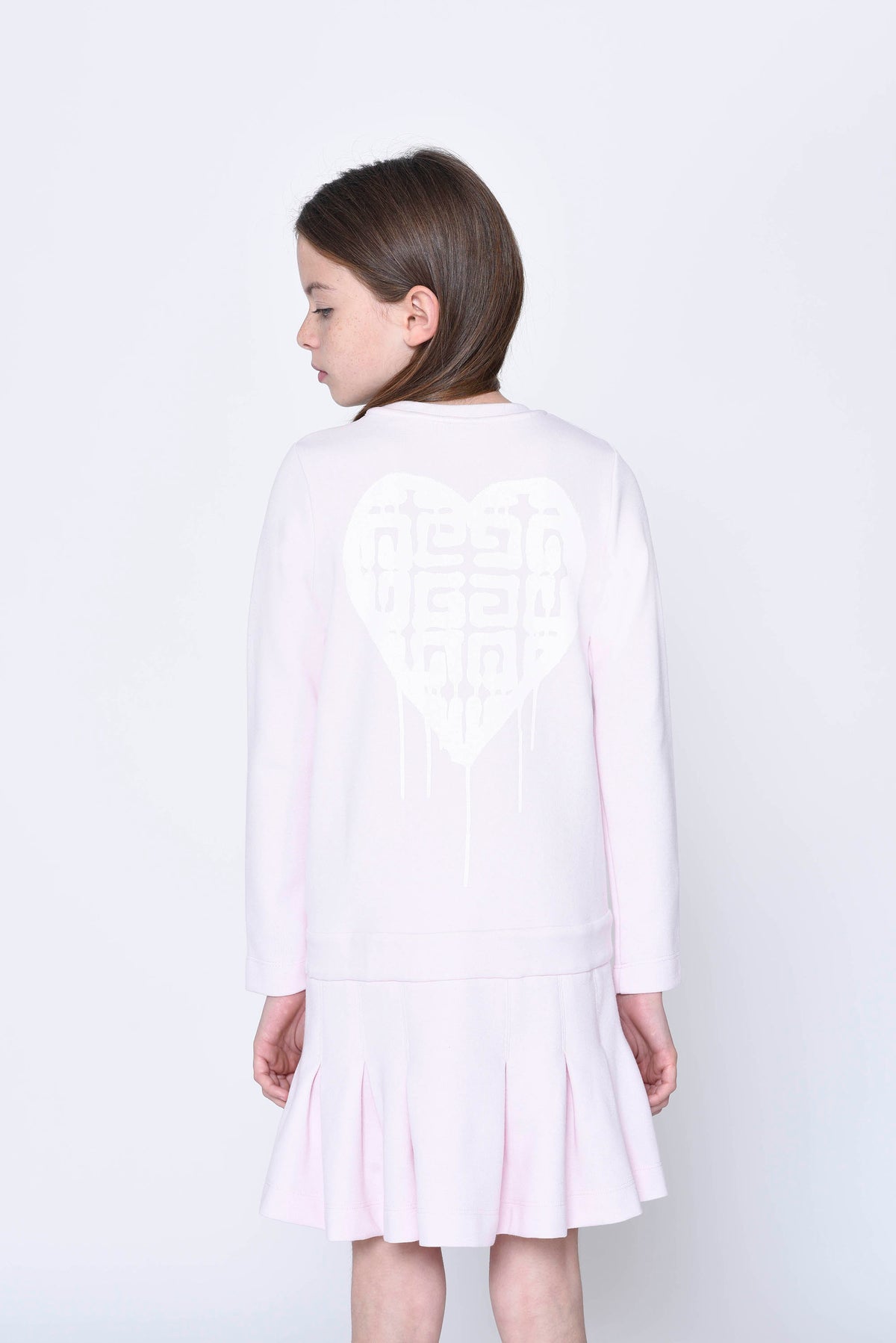 女童粉色Logo连衣裙