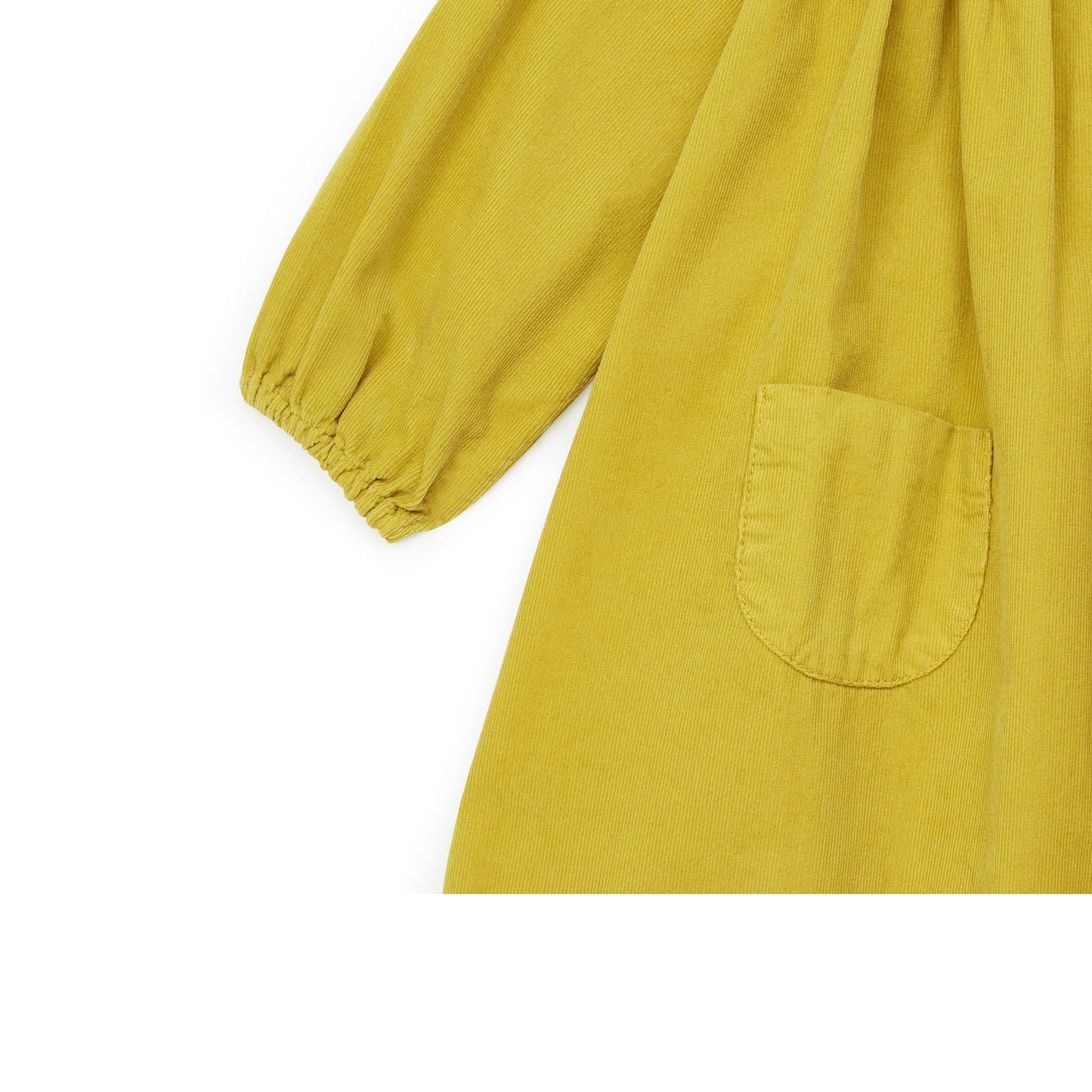 女婴黄色棉连衣裙