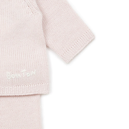 女婴粉色棉套装