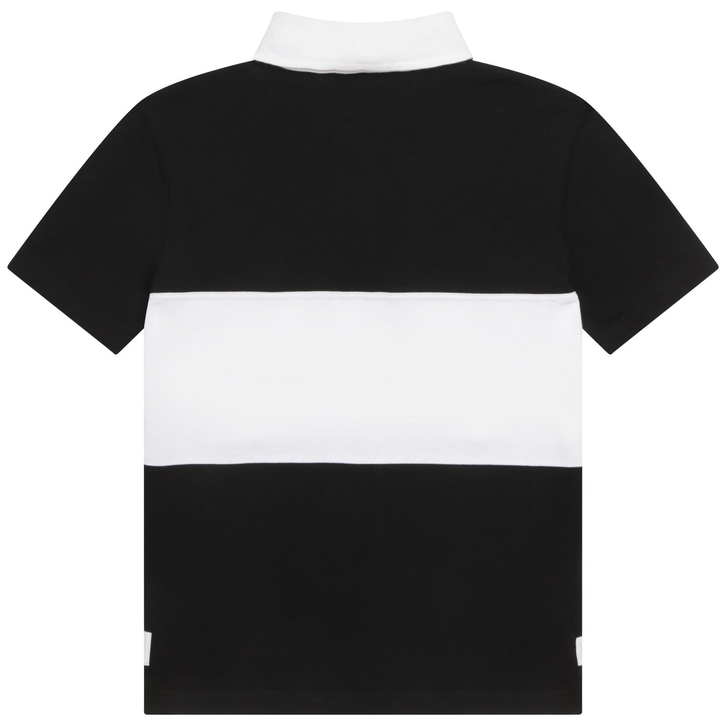男童黑色Logo棉Polo衫