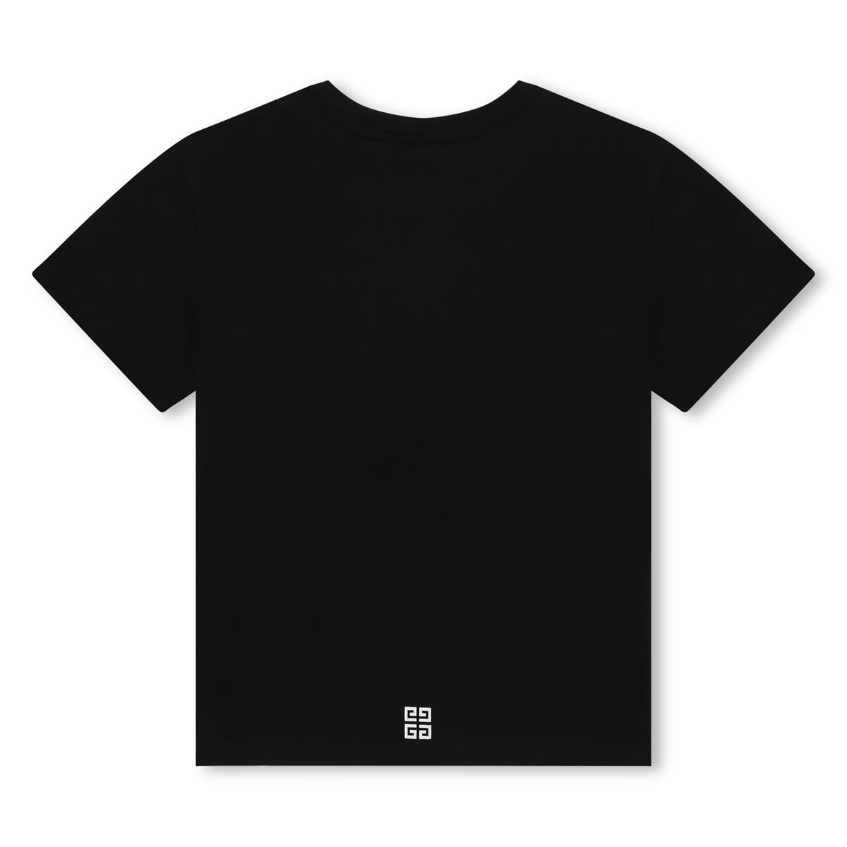 女童黑色Logo棉T恤