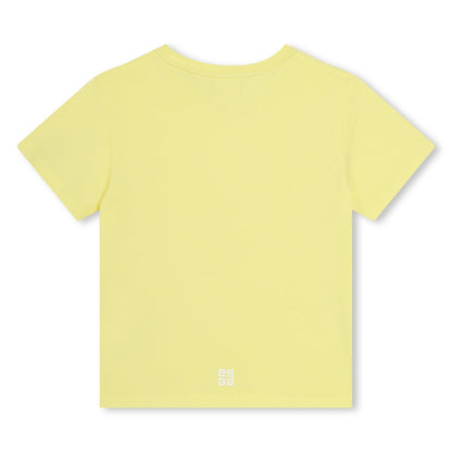 女童黄色Logo棉T恤