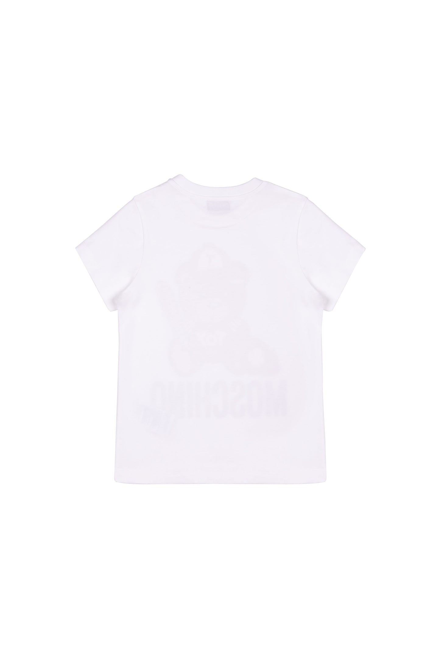 Boys & Girls White Cotton T-shirt