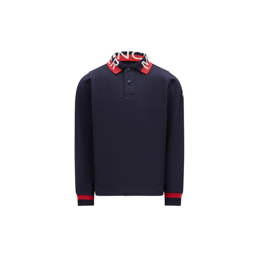 男童藏青色Logo棉Polo衫