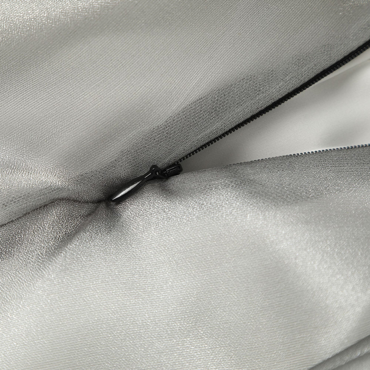 女童灰色欧根纱公主袖礼服裙