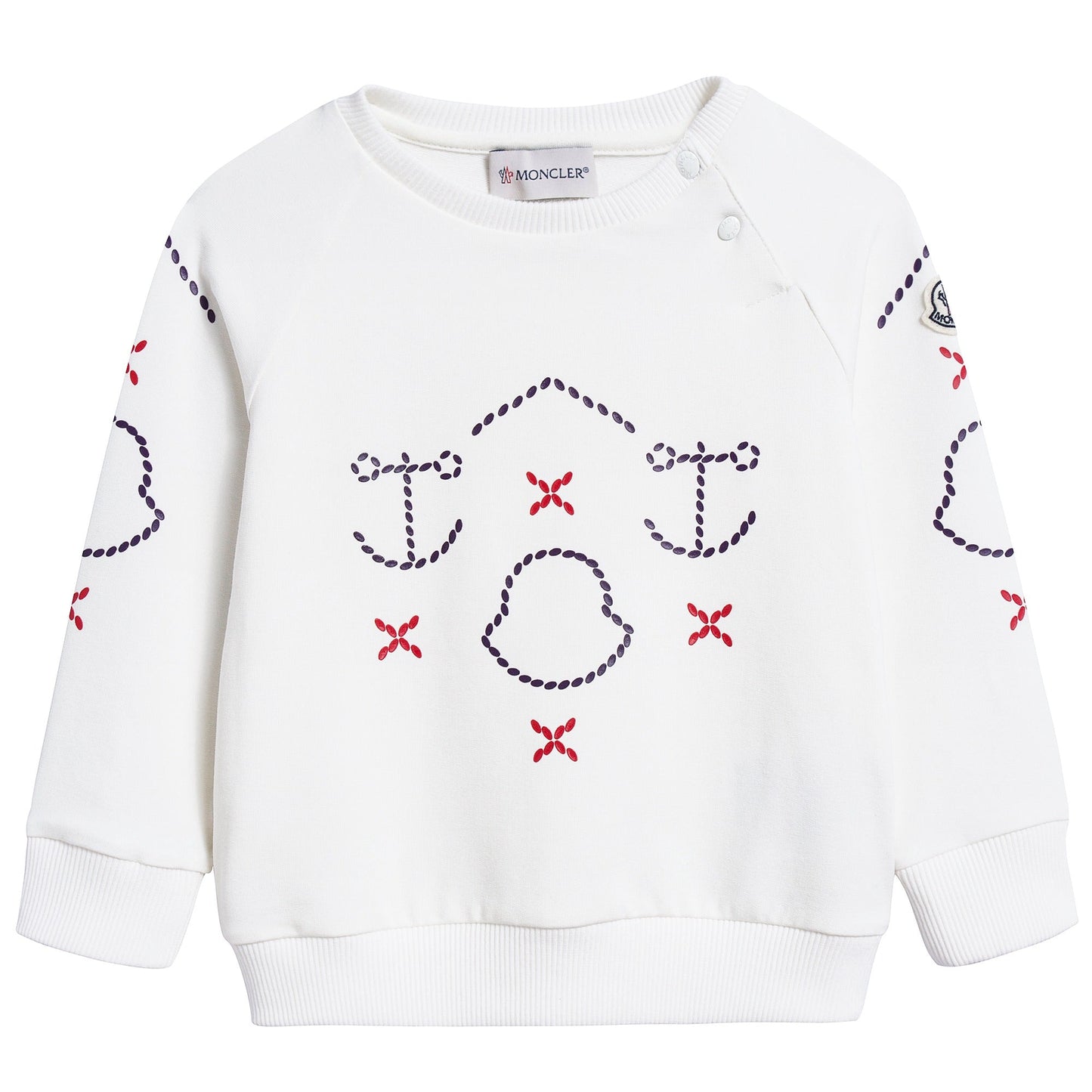 Baby Girls Ivory Printed Sweatshirt