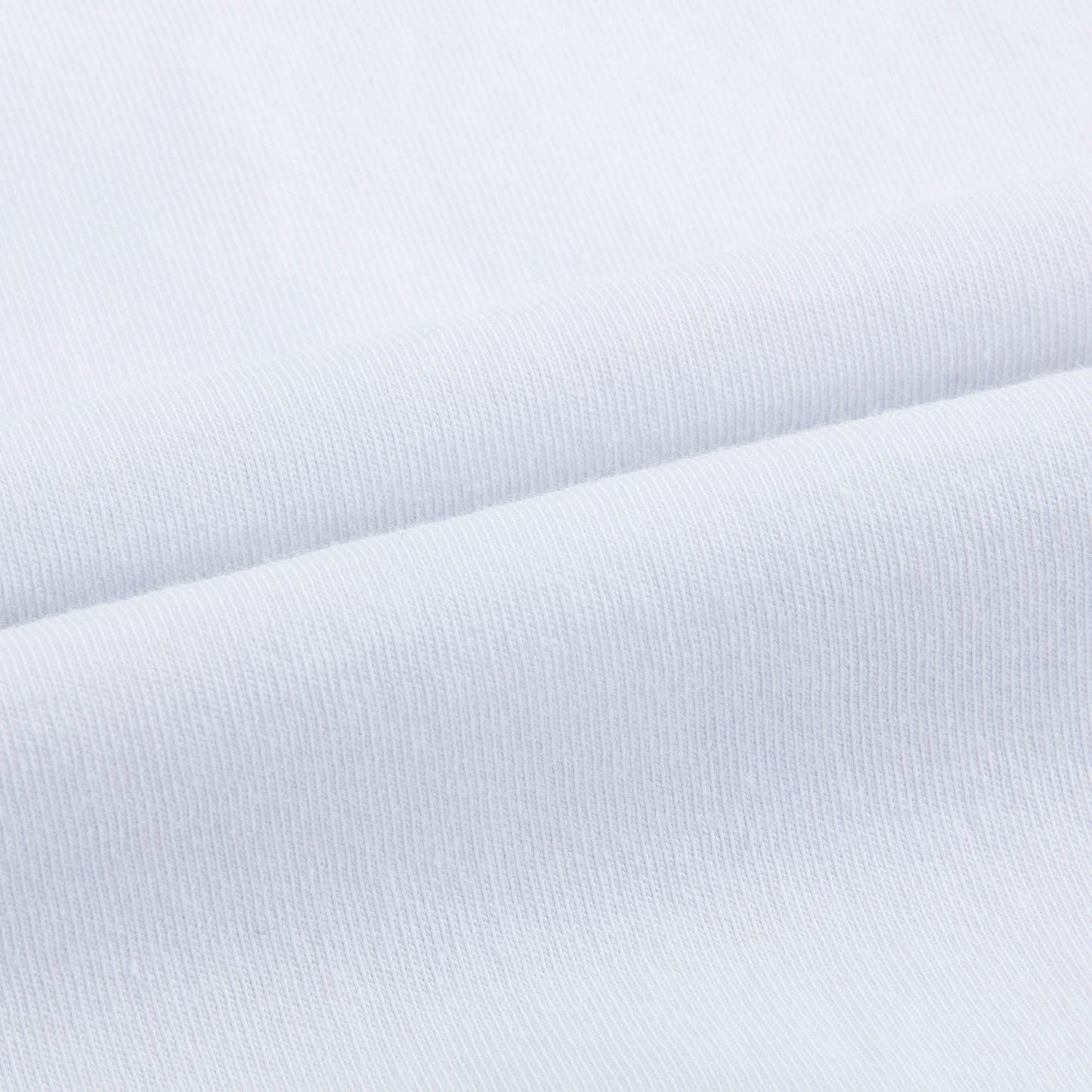 Girls White & Green Cotton T-shirt
