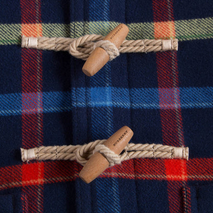 Baby Boys Navy Ip Check Wool Coat