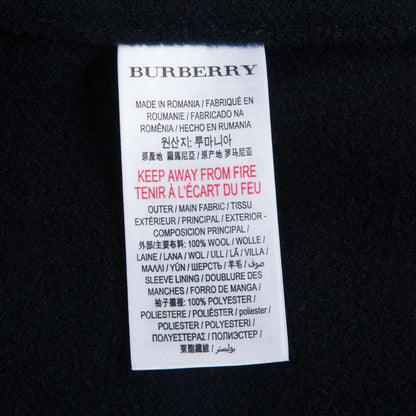 Baby Boys Navy Ip Check Wool Coat