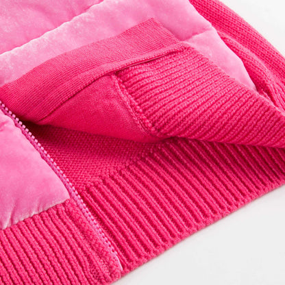 Girls Pink "MAGLIA TRICOT" Cardigan