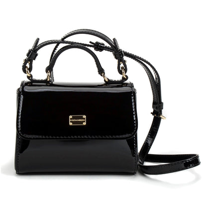 Girls Black Calf Bag