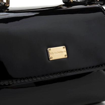 Girls Black Calf Bag