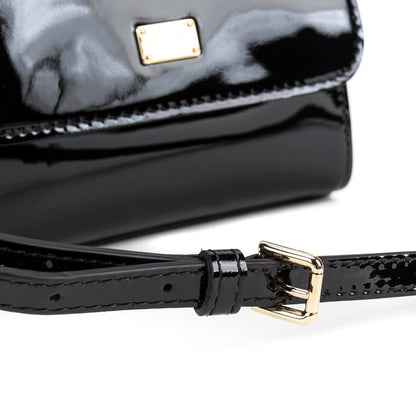 Girls Black Calf Bag