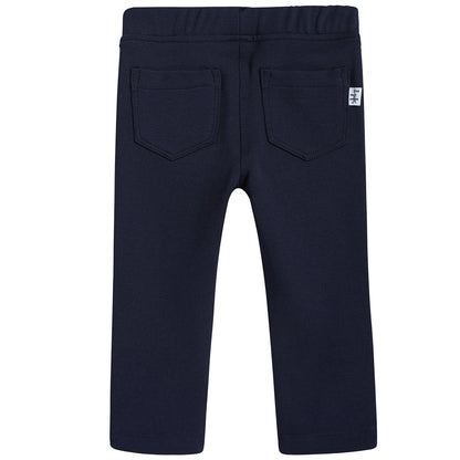 Girls Navy Blue jersey Trousers
