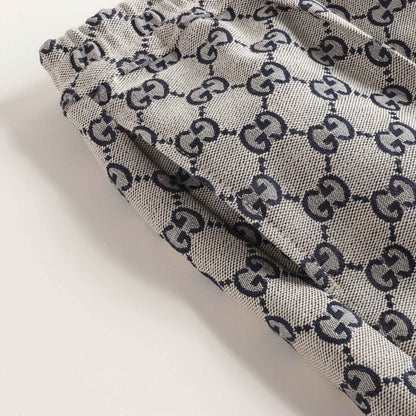 Boys Beige GG Cotton Trousers