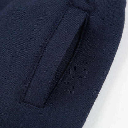 Girls Dark Blue Cotton  Tracksuit Trousers