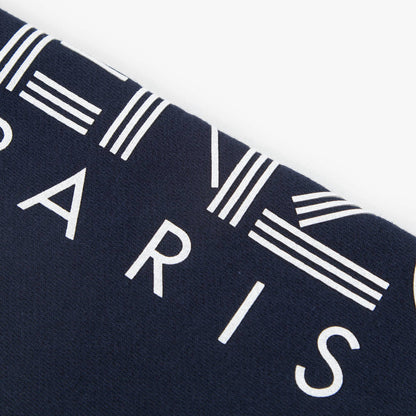 Girls Dark Blue Cotton  Tracksuit Trousers