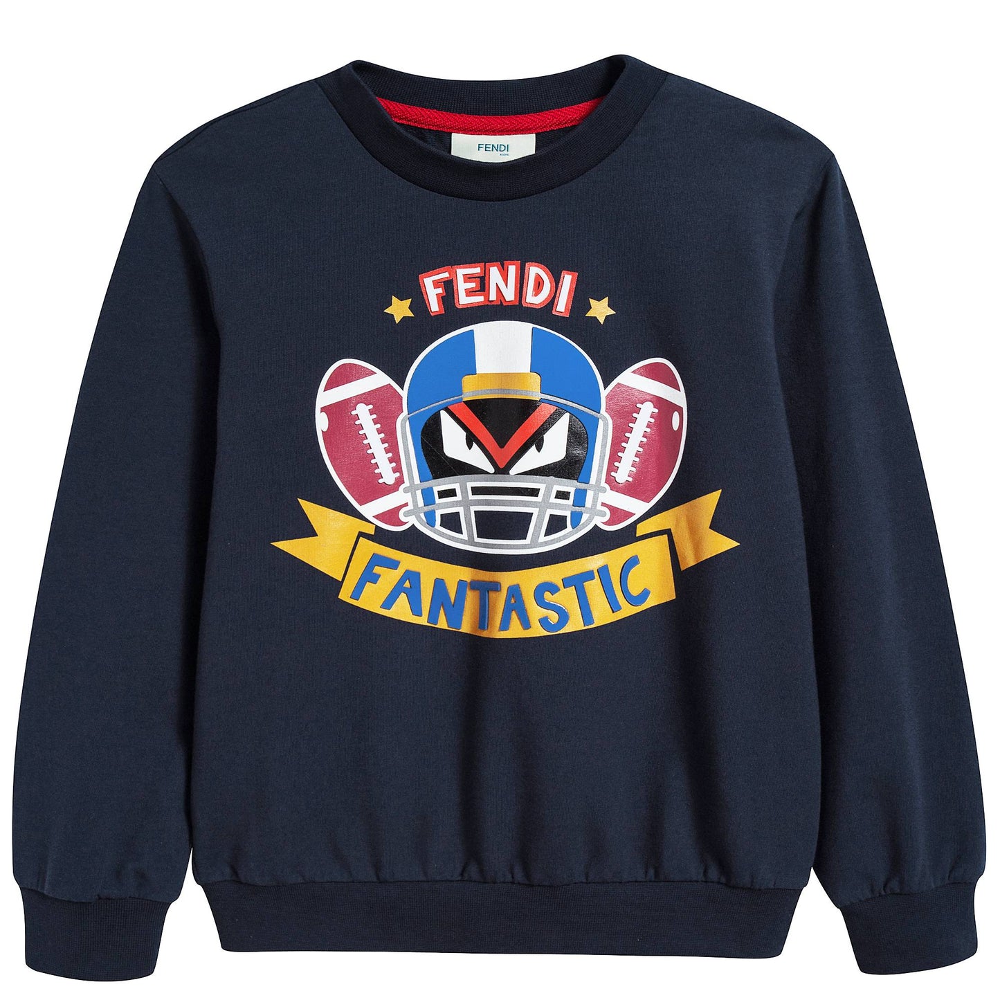 Boys Blue Printed Logo Sweatshirt