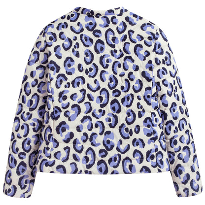 Girls Multicolor Printed Trims Jacket