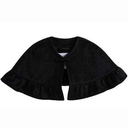 Girls Black Loutus Leaf  Shawls
