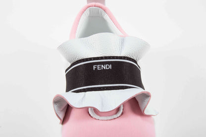 Girls Rosa & Black Logo Shoes