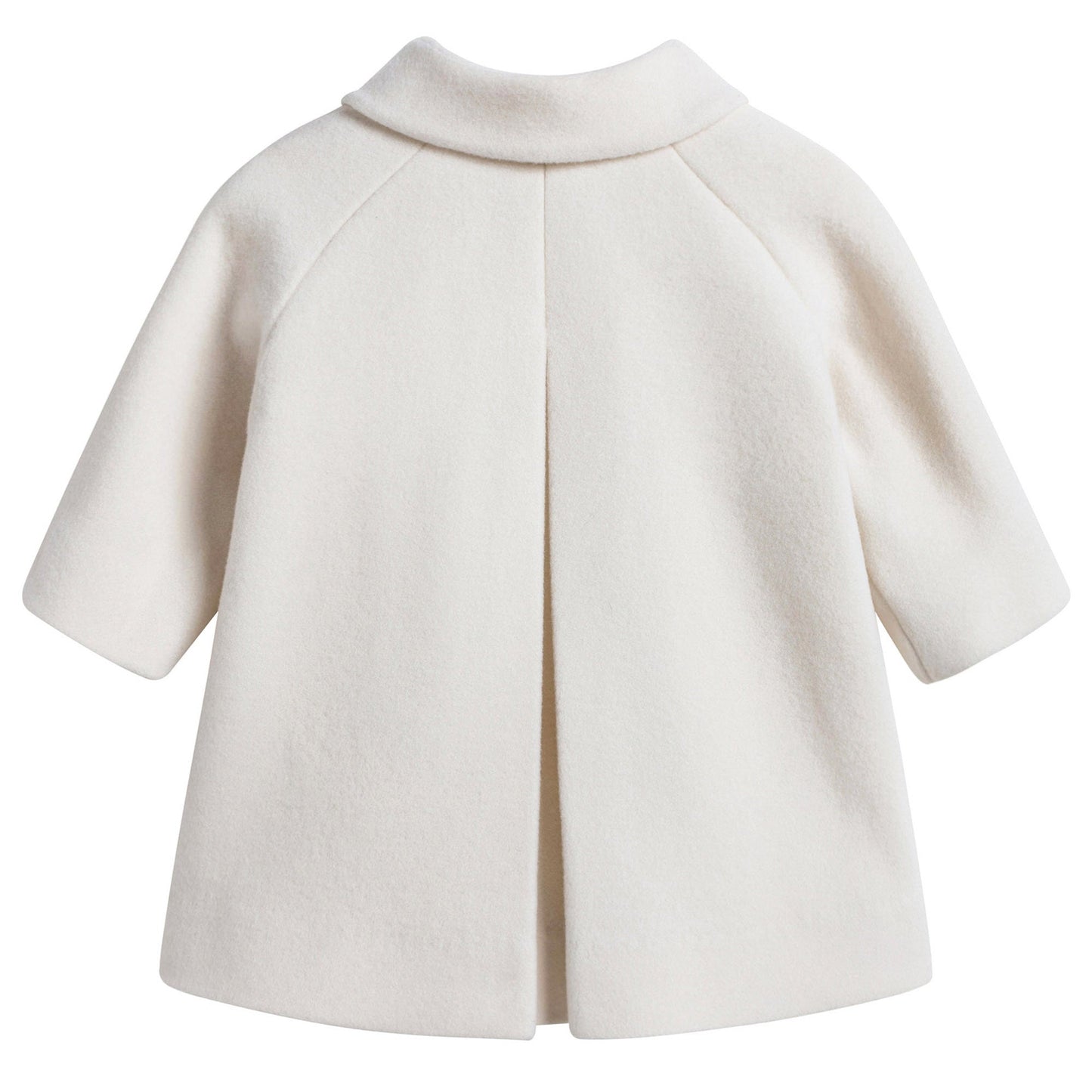 Girls Ivory Wool & Cashmere Coat