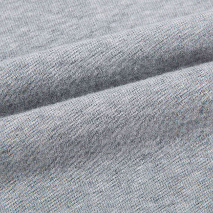 Girls Heather Grey Cotton Dress