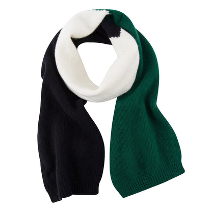 Girls Green Wool Scarf