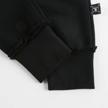 Baby Boys Black Skull Cotton Trousers