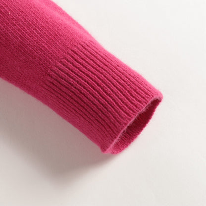 Boys & Girls Bright Pink Logo Wool Sweater