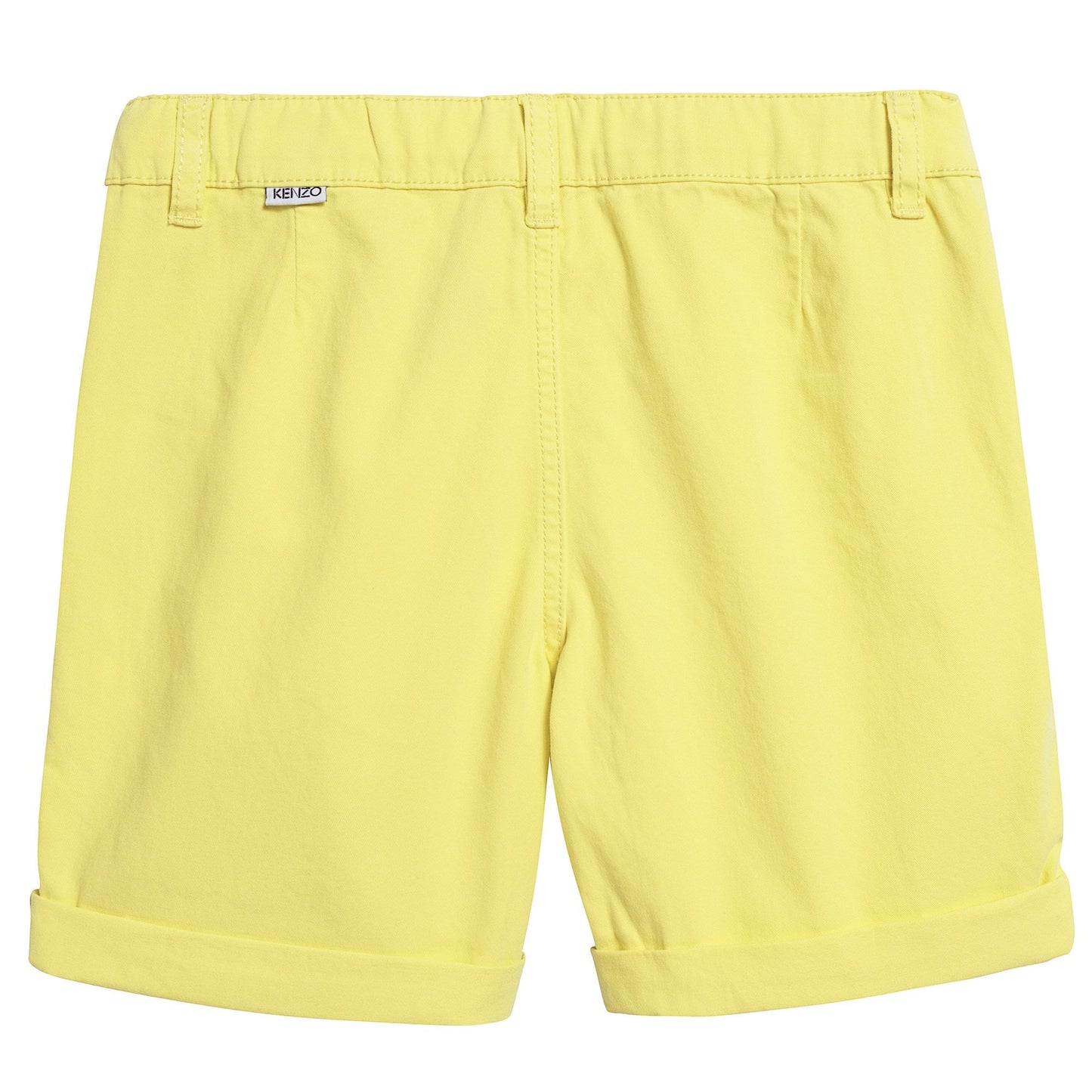 Boys Yellow Logo Cotton Shorts