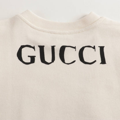 Baby Girls White Cotton Sweatshirt