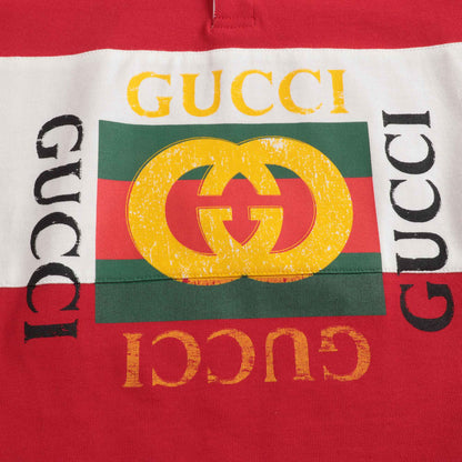 Boys Red Logo Cotton Top