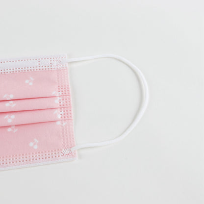 粉色樱桃儿童口罩