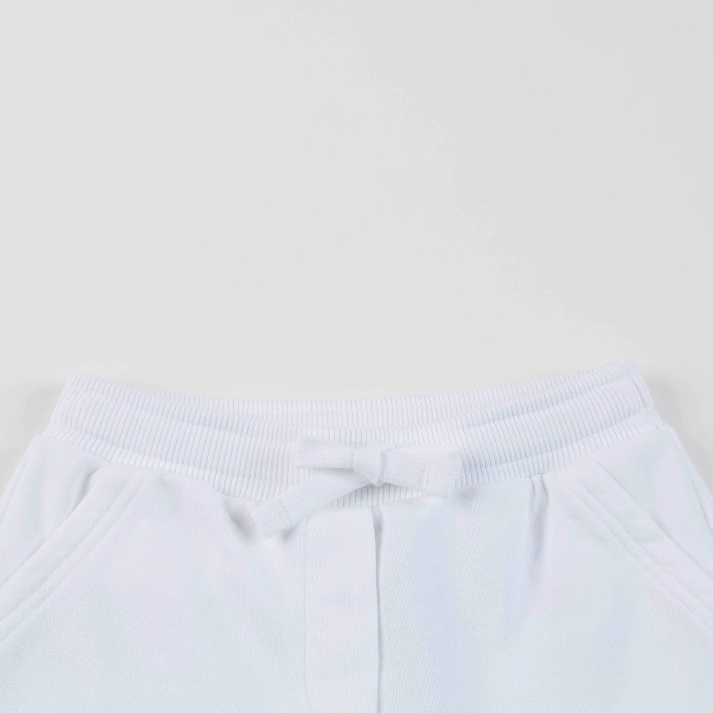 Baby Girls & Boys White Cotton Trousers
