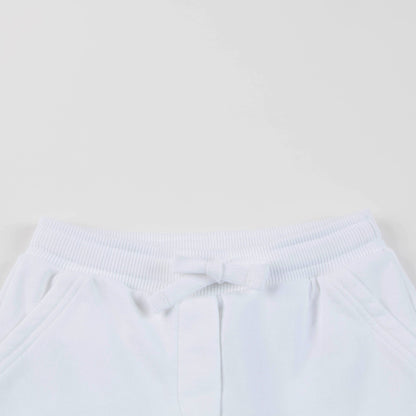 Baby Girls & Boys White Cotton Trousers