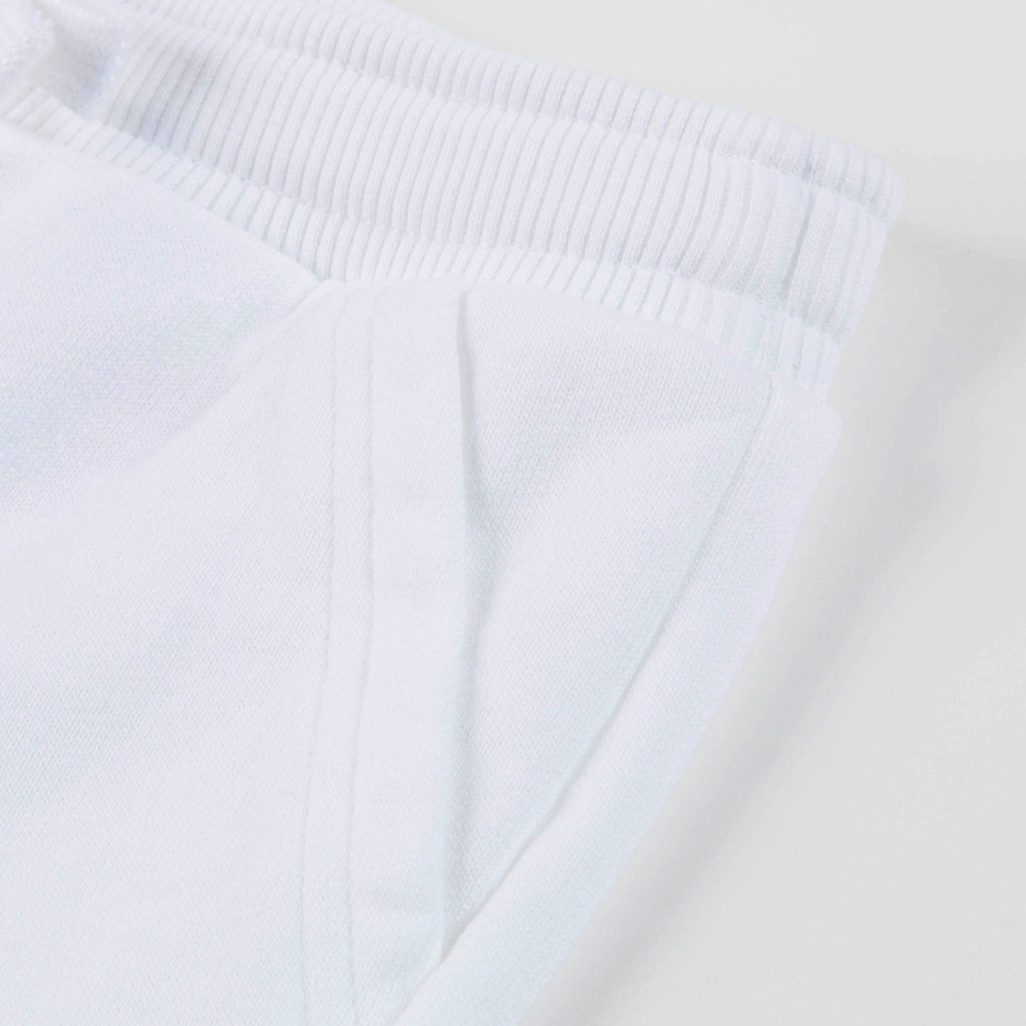 Baby Girls & Boys White Cotton Trousers