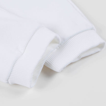 Baby Girls & Boys White Cotton Trousers