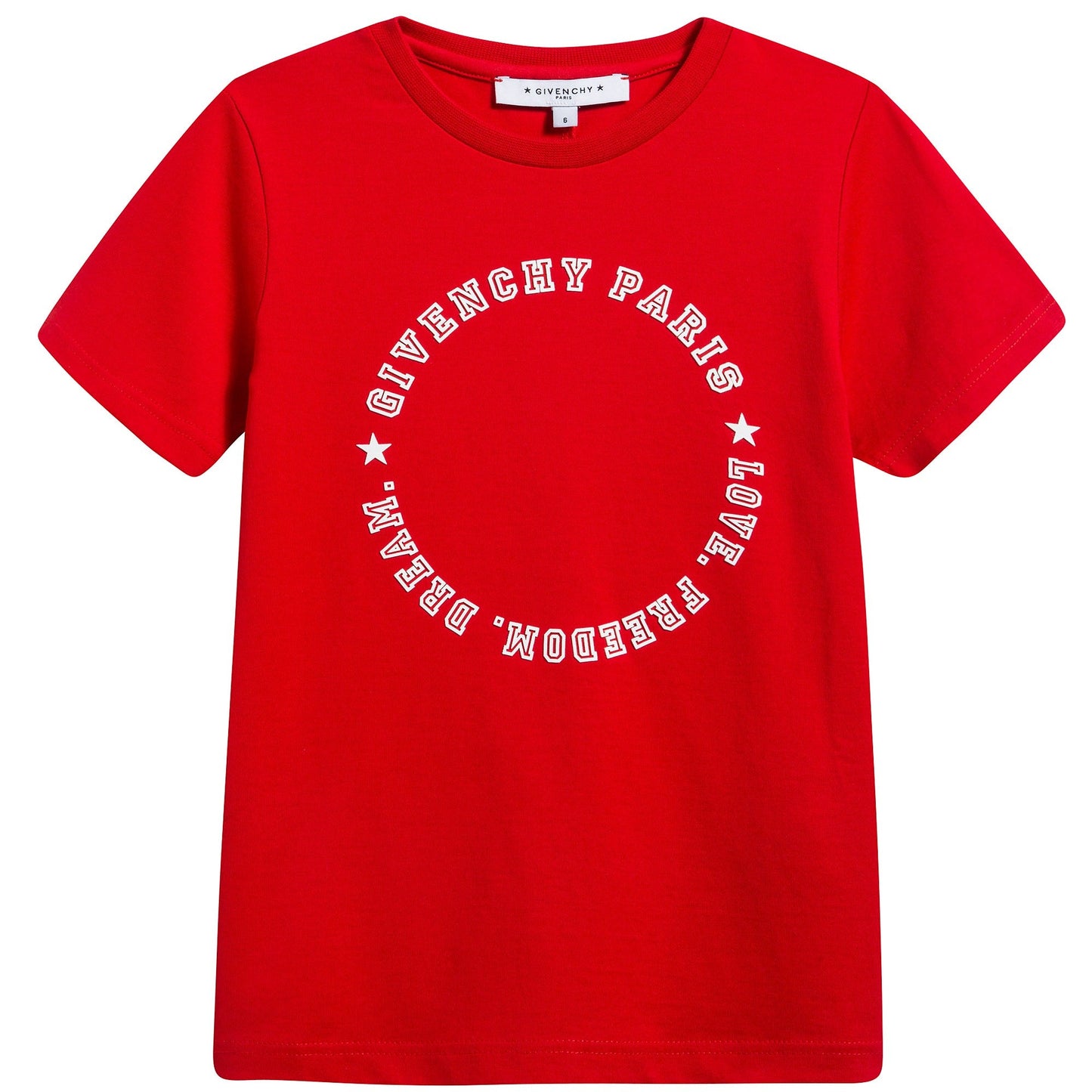 Boys Red  Logo Cotton  T-shirt