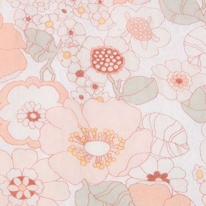 Girls Rose Kaki Floral Cotton Blouse