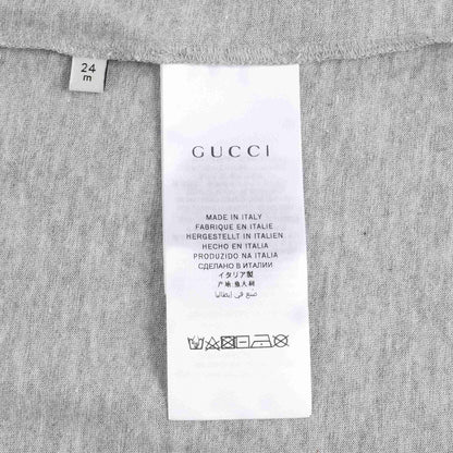 Baby Boys Grey Printed Cotton T-shirt