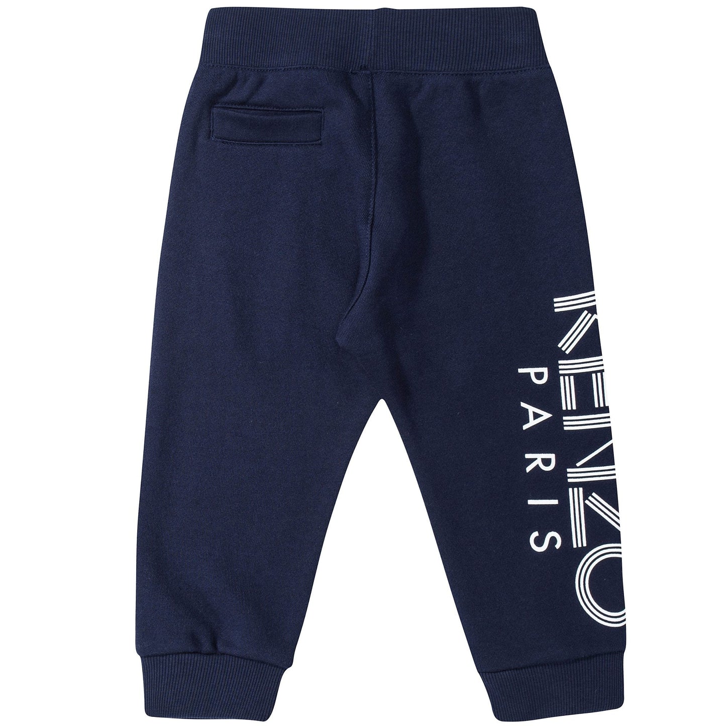 Boys Navy Blue Cotton  Tracksuit Trousers
