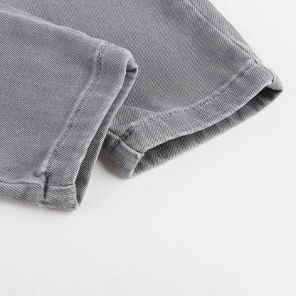 Girls Grey Braided Jeans