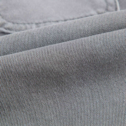 Girls Grey Braided Jeans