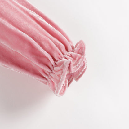 女婴粉色连衣裙套装